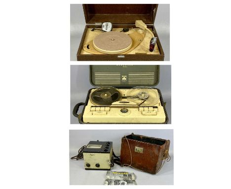 VINTAGE AUDIO & OTHER EQUIPMENT, including His Masters Voice portable record player, Grundig Reporter reel to reel tape recor