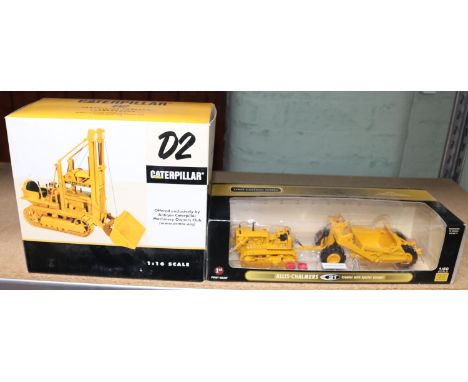 2 Heavy Plant items. A SPEC CAST for Antique Caterpillar Machinery Owners Club 1:16 scale D2 Track-Type Tractor (5U series) T