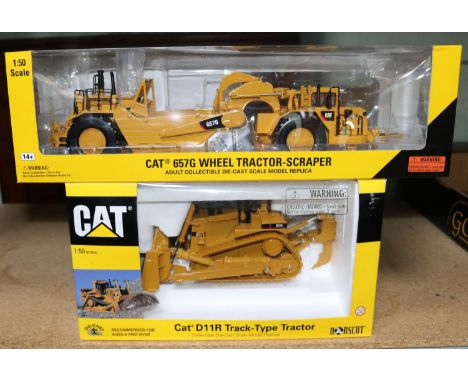 2 Norscot Heavy Plant items. A CAT D11R Track-Type Tractor. Together with a CAT 657G Wheel Tractor-Scraper. Both finished in 