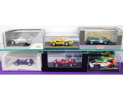 6 1:43 Racing Cars. Audi Collection: Auto Union Typ B Lucca. TSM: 1960 Porsche 718 F2 No. 7 R.Walker Racing Team. Driver Stir