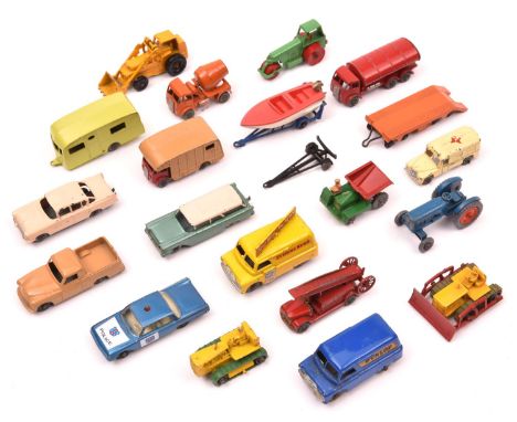 20 Matchbox Series. 1 Diesel Road Roller. 2 Site Dumper. 8 Caterpillar. 9 Fire Engine. 11 Petrol Tanker. 14 Ambulance. 16 Atl