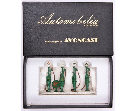 Avoncast 1:43 scale Automobilia Collection White Metal AC2 'The Gilbert &amp; Barker' Hand Cranked Pump (c1925), SHELL, BP, P