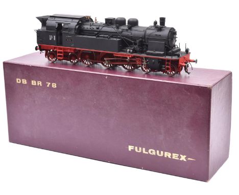 A Fulgurex O gauge German DB BR 78 4-6-4 tank locomotive, RN 78 510. A 2 rail electric example finished in black with red mot