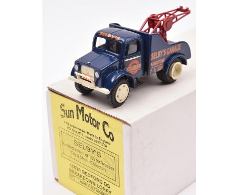 A Sun Motor Co white metal and resin Limited Edition for the Wessex Toy &amp; Model Collectors Club (W.M.T.C.). A Bedford OS 