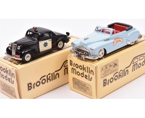 2 Brooklin Models BRK 45x 1948 Buick Roadmaster, 'Barbara Anne Scott Convertible', C.T.C.S. 1993 Limited Edition with informa
