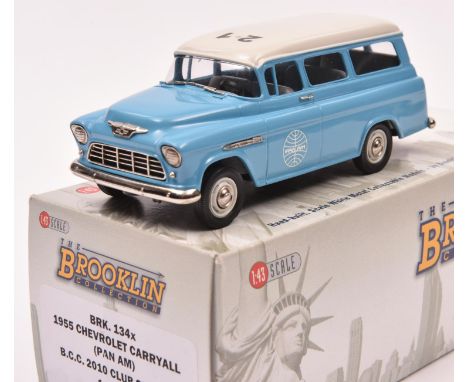 Brooklin Collection BRK.134x 1955 Chevrolet Carryall (Pan Am). A 2010 B.C.C. special 1/150 produced in light blue/white Pan A