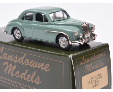 Lansdowne Models LDM.3A 1956 M.G. Magnette Z Series. An example in a shade of light green with dark green interior with silve