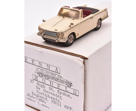 Kenna Models Triumph Vitesse. A Limited Edition 44/600. An example in cream with maroon interior, 'YBP 340G' number plates, w