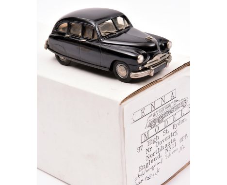 Kenna Models Standard Vanguard Saloon. An example in black with cream interior, silver wheels with hubcaps. Boxed. VGC-Mint, 