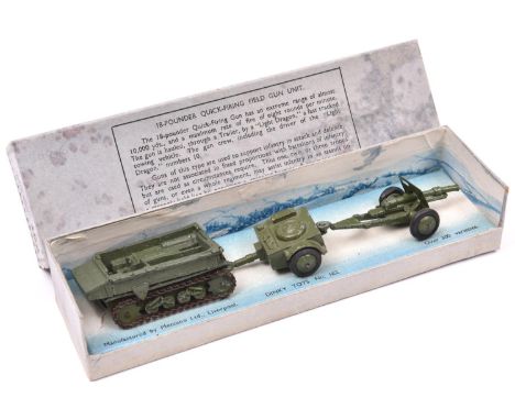 An 18-Pounder Quick-Firing Field Gun Unit Set (162). Comprising Light Dragon Tractor (162a). Trailer (162b). Field Gun (162c)