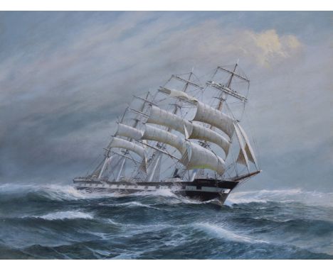 Charles J Lundgren (New York, Connecticut, 1911 - 1988) "Tovarisch I" Original oil painting on masonite. Signed lower right. 