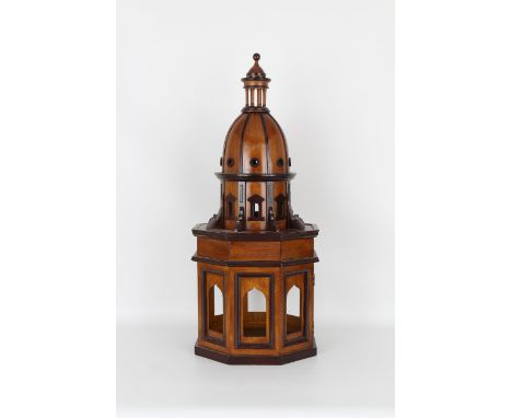 Architectural Carved Wood Model of a Dome. Height: 22.5 in.
