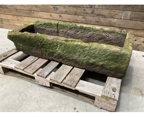 19th century rectangular stone troughDimensions: Height:&nbsp;28cm&nbsp; Length/Width:&nbsp;123cm&nbsp; Depth/Diameter:&nbsp;