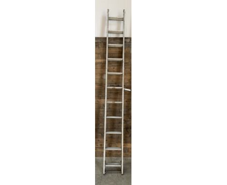 Clima pair of aluminium step ladders, 3.1m - 5.6m