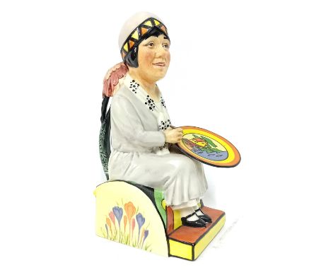 A Kevin Francis pottery 'Clarice Cliff', height 22.5cm.