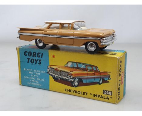 A boxed Corgi Toys No.248 Chevrolet 'Impala', M, box Ex plus