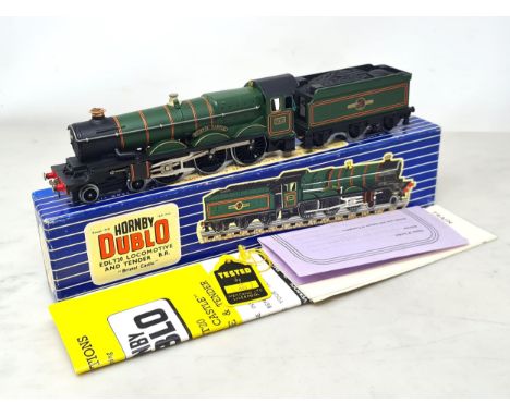 A boxed Hornby Dublo EDLT20 'Bristol Castle' Locomotive, M, has been very lightly run, box Ex plus, complete with brown type 