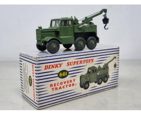 A boxed Dinky Toys No.661 Recovery Tractor, Nr M, box Ex with inserts