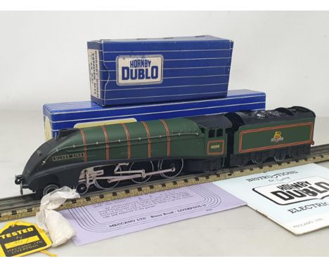 A boxed Hornby Dublo EDL11 matt 'Silver King' Locomotive, M, showing now signs of use to wheels or pick-ups. Boxes in superb 