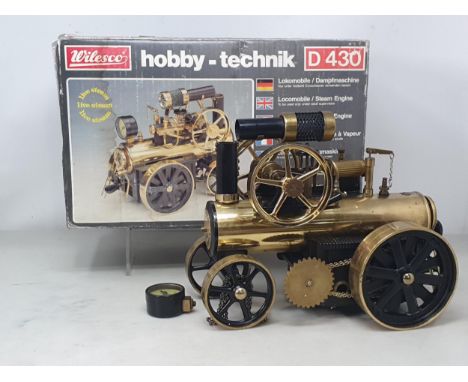 A boxed Wilesco D430 Steam Engine, appears lightly used