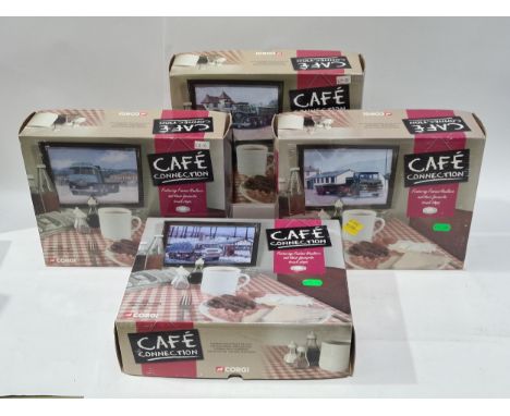 Four boxed Corgi Cafe Connections limited edition Models including 'Moreton C. Cullimore' Foden S21 Tipper