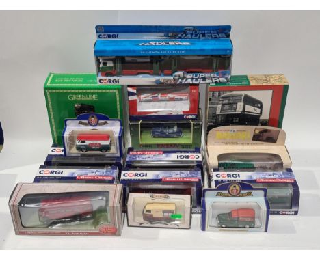 A box of Corgi Omnibus Limited Edition Models, two London Transport Sets, Exclusive First Editions, etc.