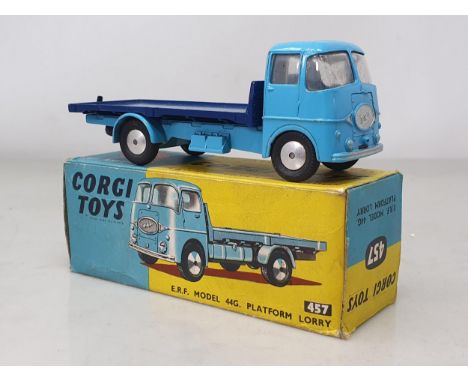 A boxed Corgi Toys No.457 E.R.F. 44G Platform Lorry, Ex, box VG