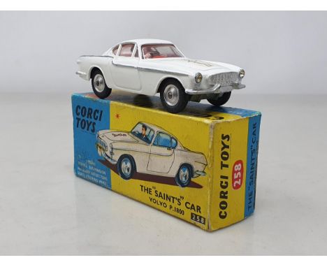 A boxed Corgi Toys No.258 Volvo P.1800 The 'Saints' Car, Ex plus, box Ex