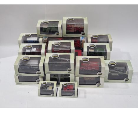 Nineteen boxed Oxford 1:76 scale diecast Vehicles, an Oxford Twin London Bus Set, a Fire Brigade Models 1:76 scale Fire Engin