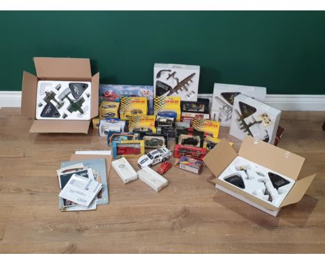 A box of diecast Models including Atlas Editions Avro Lancaster and other Aircraft, Matchbox Red Arrows Set, various Matchbox