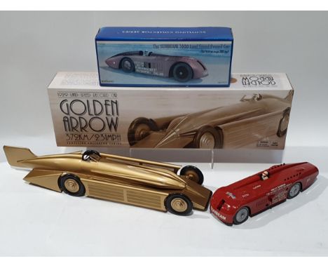 A boxed Schylling 'Golden Arrow' Land Speed Recotrd Car and a boxed 'The Sunbeam 1000' Land Speed Record Car