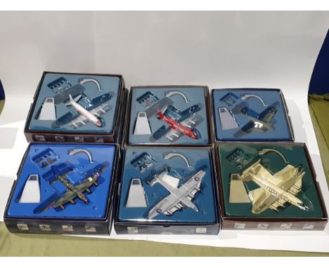 Seven boxed Corgi Aviation Archive Models including DC3, Vickers Viscount 'Parcelforce',2x Vickers Viscount 'British European