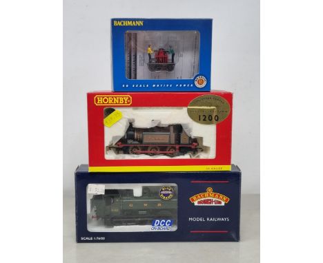 A boxed Hornby 00 gauge R2605 PBSC Terrier 0-6-0T 'Fulham' limited edition Locomotive, a boxed Bachmann 57XX G.W.R. Pannier T