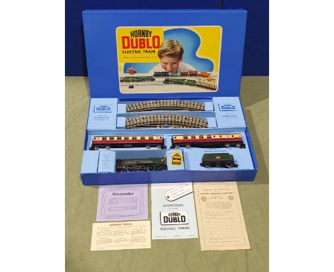 A boxed Hornby Dublo EDP12 matt 'Duchess of Montrose' Passenger Set, superb example as it left the factory, locomotive and co