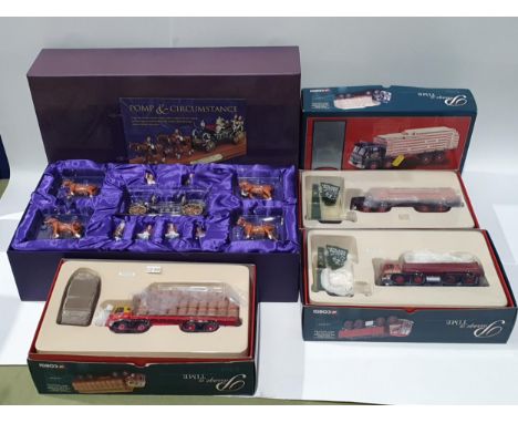A boxed Corgi Limited Edition CC09901 Queen's Golden Jubilee State Landau Set and three boxed Corgi 'Passage of Time' Sets in