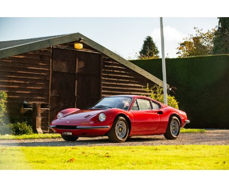 1971 Ferrari Dino 246 GT Coupé Registration no. LYX 326K Chassis no. 02492 Engine no. 8233 – N/I 1038•Iconic V6-engined Dino•