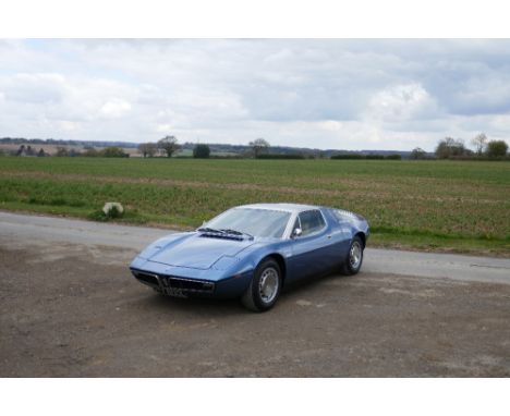 1972 Maserati Bora 4.7-litre Berlinetta Registration no. GYY 600L Chassis no. AM117 432•Maserati's first mid-engine sports ca