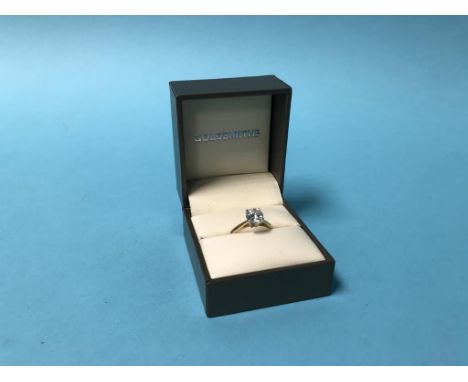 An 18ct gold diamond solitaire ring, approximately 1ct, 2.5g, size 'M'