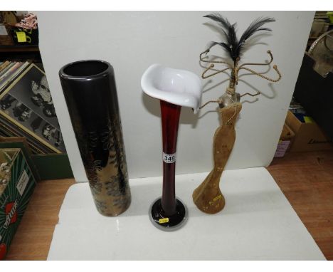 Ring Tree, 2x Vases 