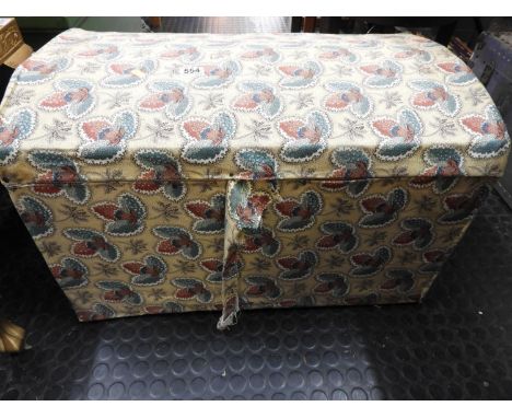Fabric Covered Dome Topped Trunk 