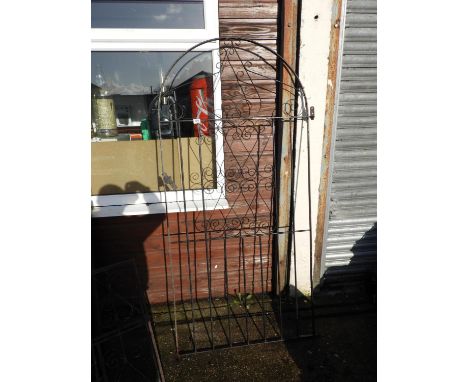 Arched Topped Metal Garden Gate 