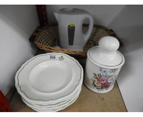 Soup Plates, Basket etc 