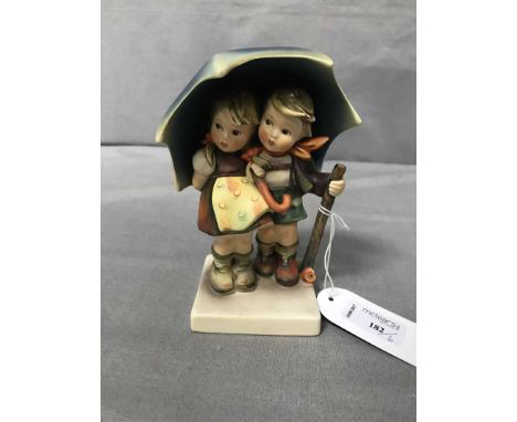 LOT OF SIX GOEBEL FIGURESincluding a women climbing over a fence