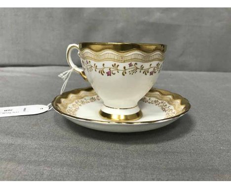 ROYAL TUSCAN FLORAL AND GILT TEA SERVICE together with Hammersley & Co tea service