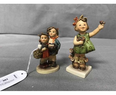 LOT OF SIX GOEBEL FIGURESincluding a girl watering plants