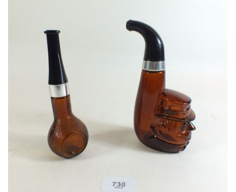Two Avon pipe form after shave bottles