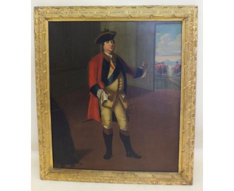 Circle of David Morier (1705 - 1770) oil on canvas portrait of William Augustus - Duke of Cumberland (1721 - 1765) Commamder 