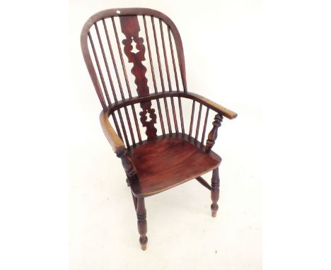 A farmhouse style stick back chair