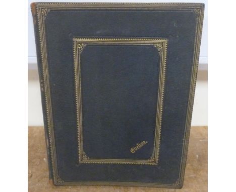 WILCOX EVELINE.&nbsp;&nbsp;Autograph &amp; Commonplace Book. Many manuscript entries in various hands, a few drawings, etc. S