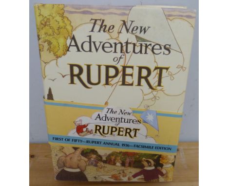 BESTALL ALFRED (Illus).&nbsp; The New Adventures of Rupert, First of Fifty, Facsimile Edition, copy no. 30. Illus. Quarto. Pi